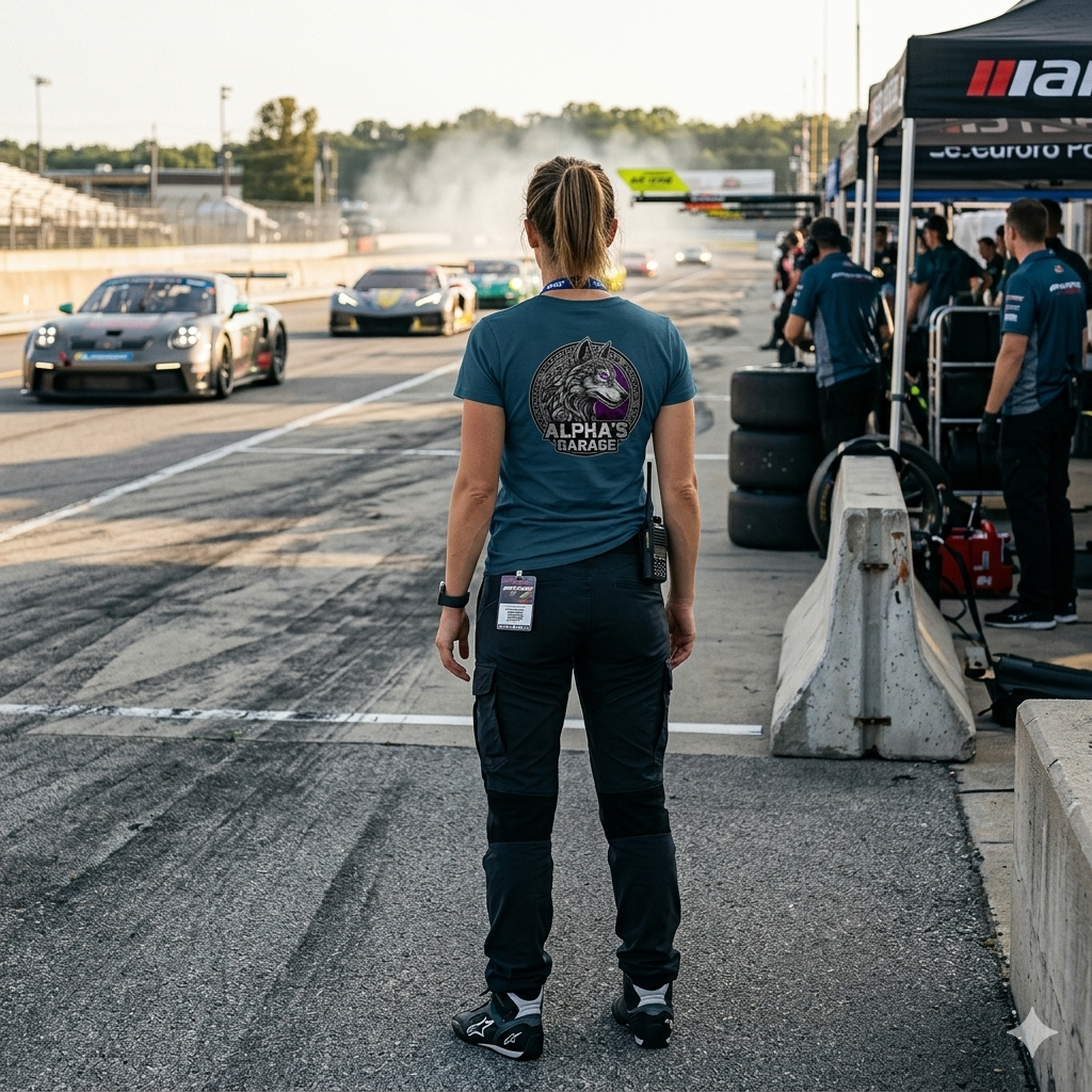 ALPHA'S GARAGE Logo Shirt - Women's
