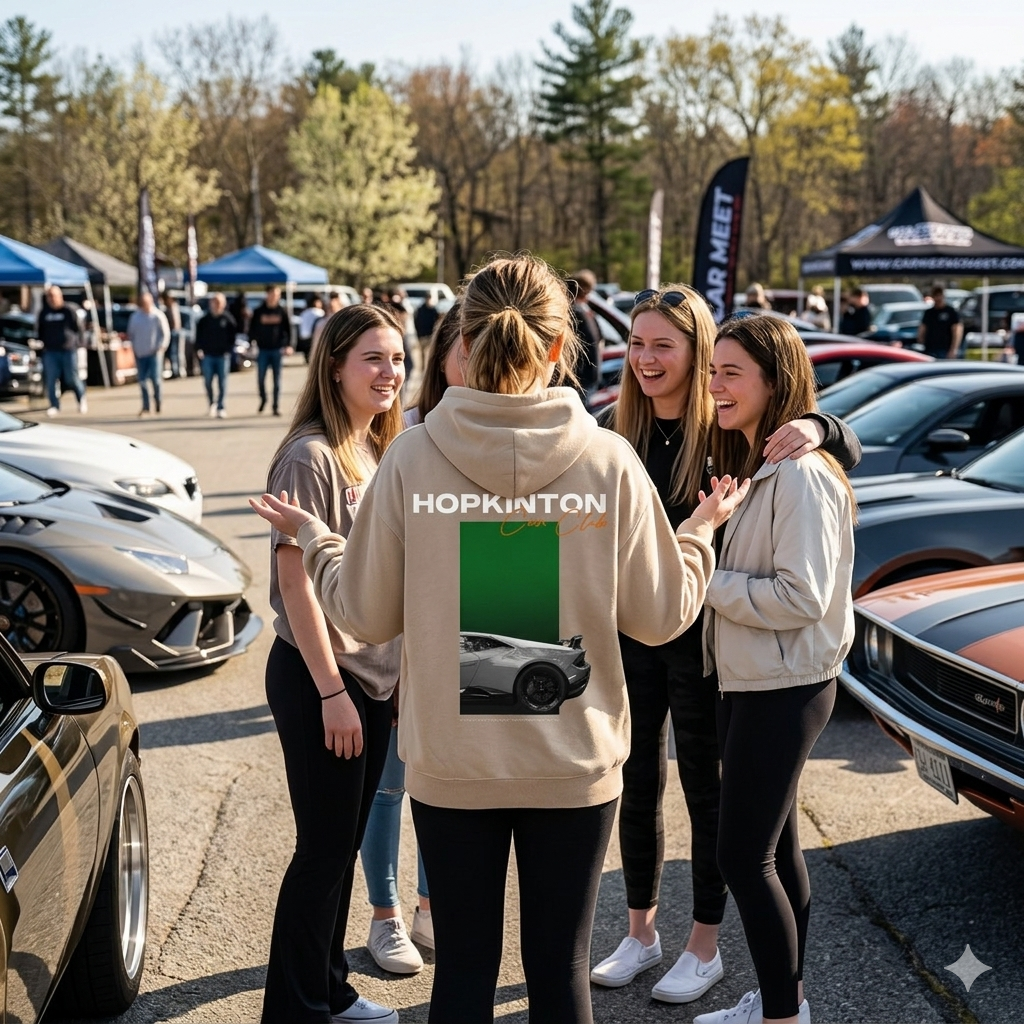 HOPKINTON Car Club Logo Hoodie