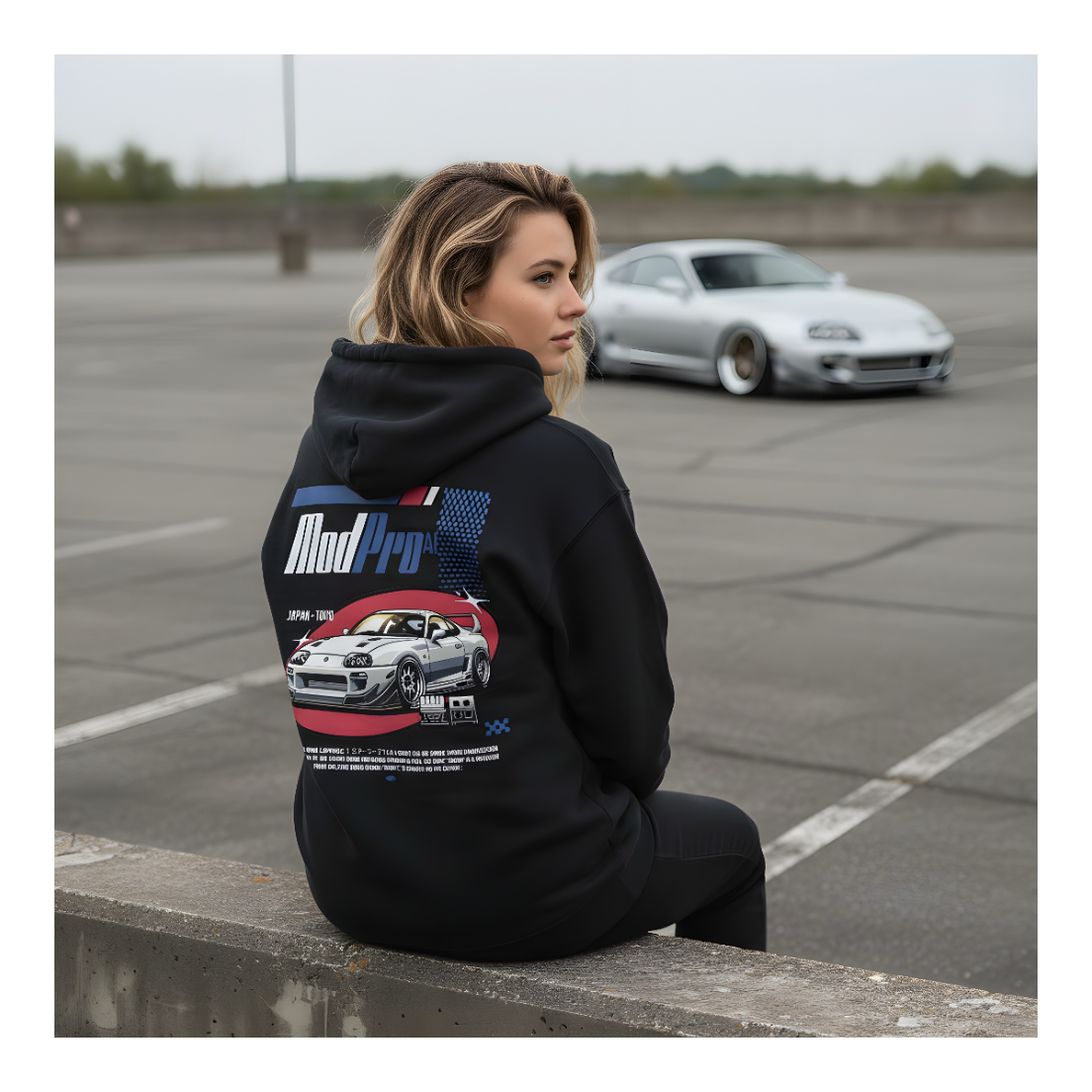 ModPro Retro Racing Supra Graphic Hoodie