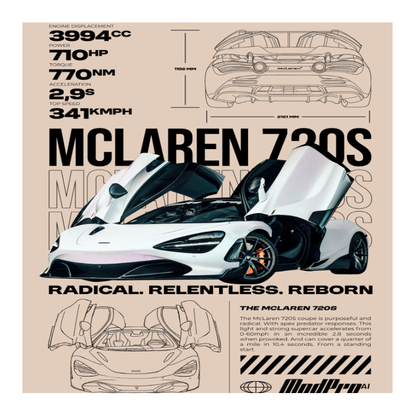 ModPro McLaren 720S Blueprint Hoodie