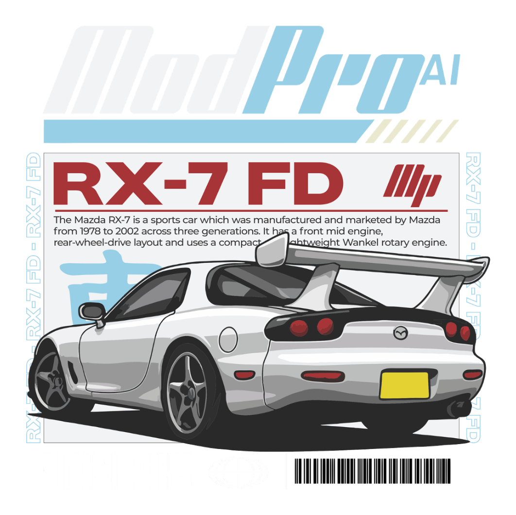 ModPro Washed Mazda RX-7 FD Shirt