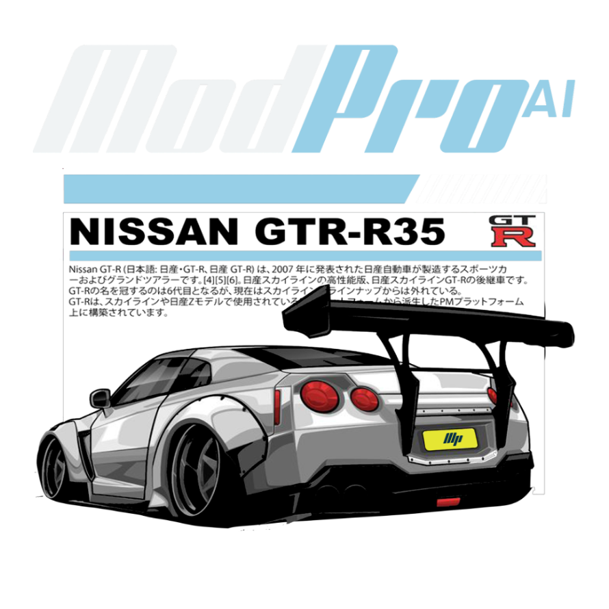 ModPro Nissan GTR-R35 Graphic Hoodie