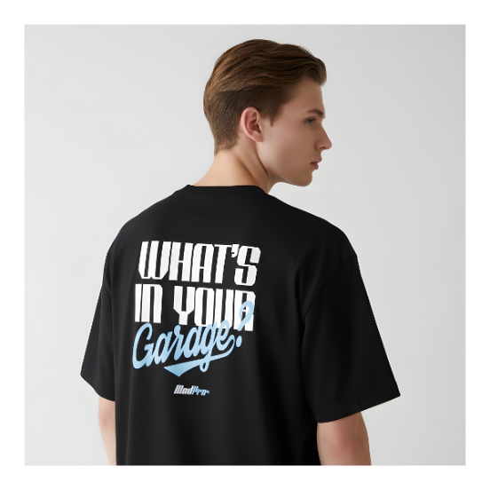 ModPro Washed “What’s In Your Garage?” Retro Graphic Shirt