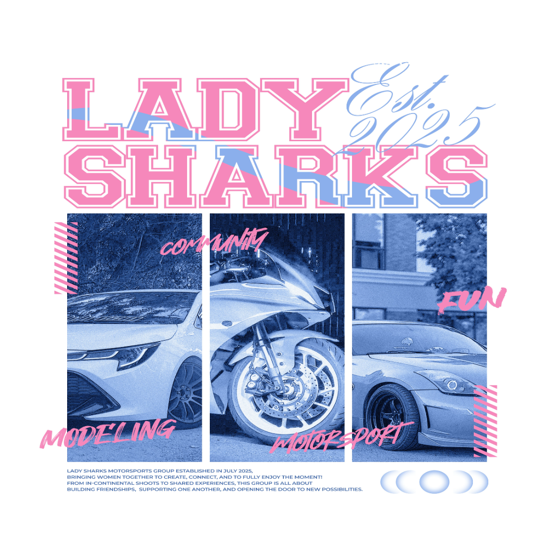 LADY SHARKS Motorsports Group Shirt